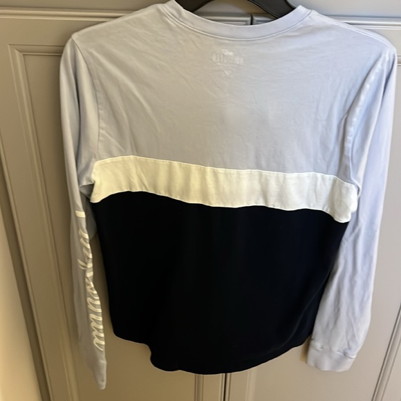 Hollister Colorblock Long Sleeve Shirt - Blue, White, Black - Picture 6 of 7